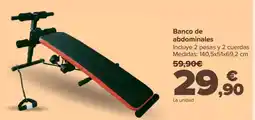 Carrefour Banco de abdominales oferta