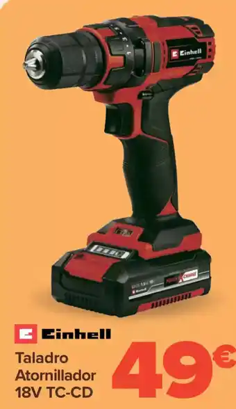 Carrefour EINHELL Taladro Atornillador 18V TC-CD oferta