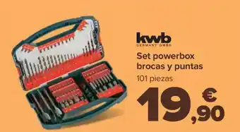 Carrefour KWB Set powerbox brocas y puntas oferta