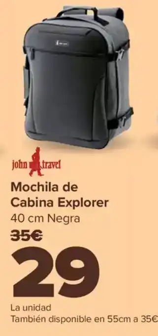Carrefour JOHN TRAVEL Cabina Explorer oferta