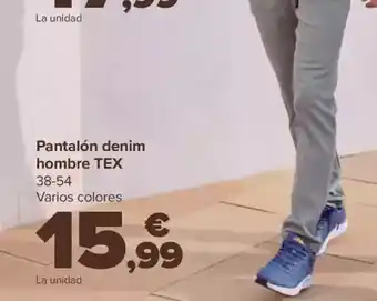 Carrefour TEX Pantalón denim hombre oferta