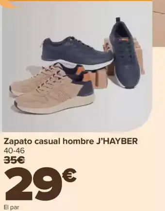 Carrefour J'HAYBER Zapato casual hombre oferta