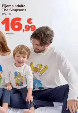 Carrefour Pijama adulto The Simpsons oferta