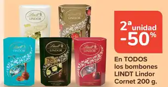 Carrefour En todos los bombones lindt lindor cornet oferta