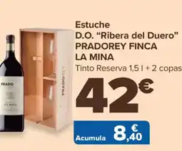 Carrefour PRADOREY FINCA LA MINA Estuche D.O. "Ribera del Duero” oferta