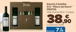 Carrefour PROTOS Estuche 2 botellas D.O. “Ribera del Duero❞ oferta