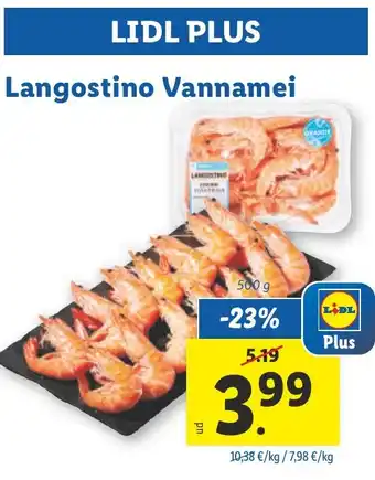 Lidl Langostino Vannamei oferta