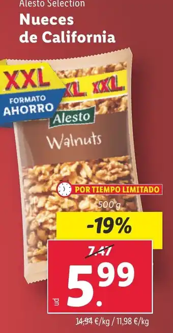 Lidl ALESTO SELECTION Nueces de California oferta