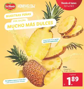 Lidl DEL MONTE Piña oferta