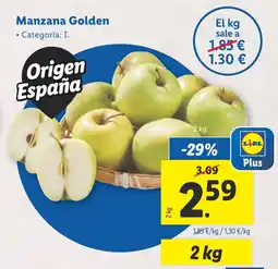 Lidl Manzana Golden oferta