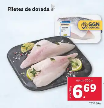 Lidl Filetes de dorada oferta