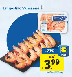 Lidl Langostino Vannamei oferta