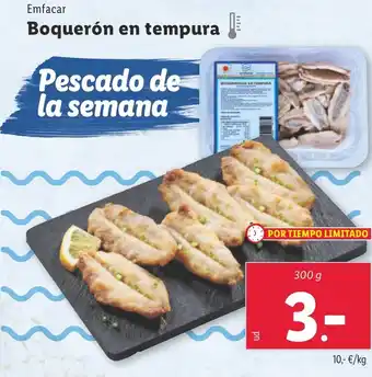 Lidl EMFACAR Boquerón en tempura oferta