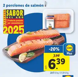 Lidl 2 porciones de salmón oferta