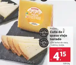 Lidl RONCERO Cuña de queso viejo tostado oferta