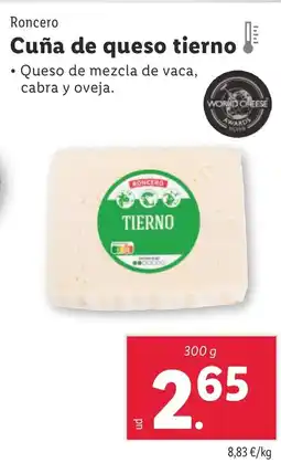 Lidl RONCERO Cuña de queso tierno oferta