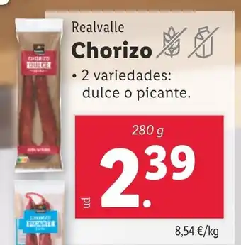 Lidl REALVALLE Chorizo oferta