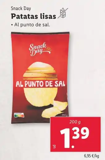 Lidl SNACK DAY Patatas lisas oferta