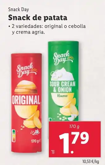 Lidl SNACK DAY Snack de patata oferta