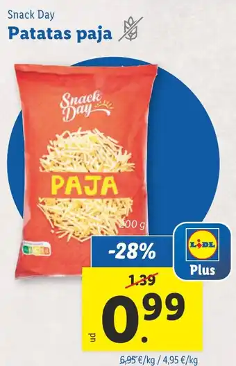 Lidl SNACK DAY Patatas paja oferta