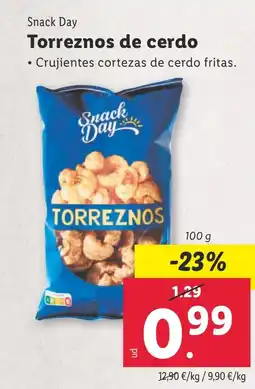 Lidl SNACk DAY Torreznos de cerdo oferta