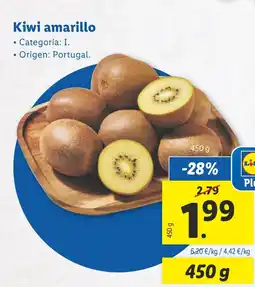 Lidl Kiwi amarillo oferta