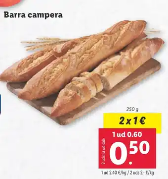 Lidl Barra campera oferta