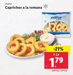 Lidl ISLAMAR Caprichos a la romana oferta