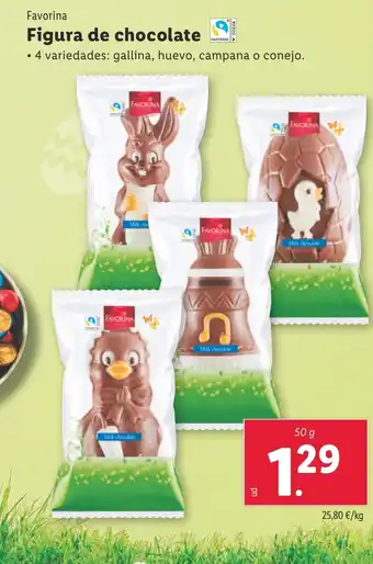 Lidl FAVORINA Figura de chocolate oferta