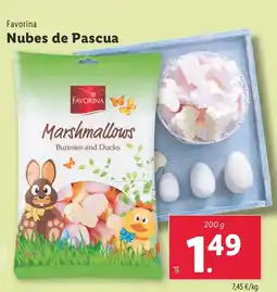 Lidl FAVORINA Nubes de Pascua oferta