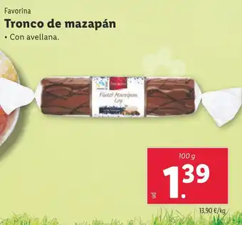 Lidl FAVORINA Tronco de mazapán oferta