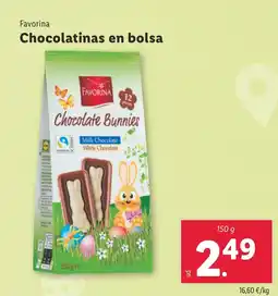 Lidl FAVORINA Chocolatinas en bolsa oferta