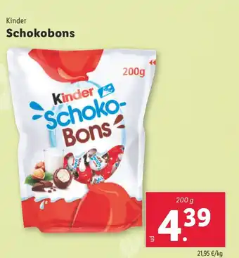 Lidl KINDER Schokobons oferta