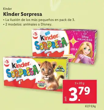 Lidl KINDER Sorpresa oferta