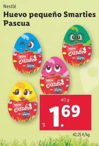 Lidl NESTLE Huevo pequeño Smarties Pascua oferta