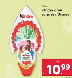 Lidl KINDER gran sorpresa Disney oferta