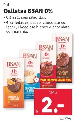 Lidl RISI Galletas BSAN 0% oferta