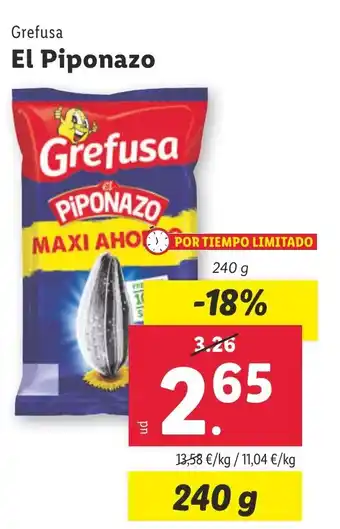 Lidl GREFUSA El Piponazo oferta