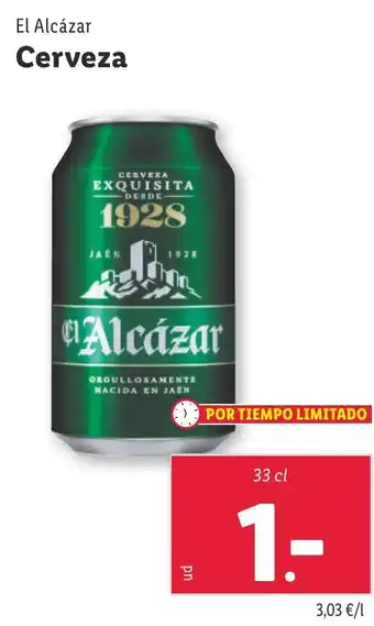 Lidl EL ALCAZAR Cervesa oferta