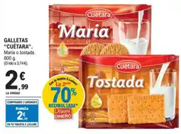 E.Leclerc "CUÉTARA” Galletas oferta