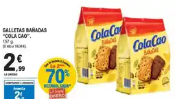 E.Leclerc “COLA CAO” Galletas bañadas oferta