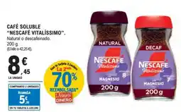 E.Leclerc "NESCAFÉ VITALÍSSIMO" Café soluble oferta