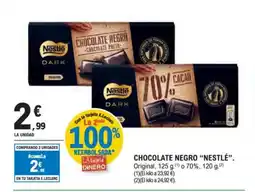 E.Leclerc "NESTLÉ” Chocolate negro oferta