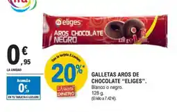 E.Leclerc "ELIGES" Galletas aros de chocolate oferta