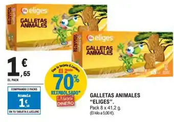 E.Leclerc "ELIGES" Galletas animales oferta