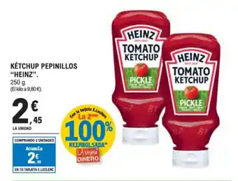 E.Leclerc "HEINZ" Kétchup pepinillos oferta