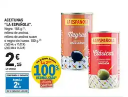 E.Leclerc "LA ESPAÑOLA” Aceitunas oferta