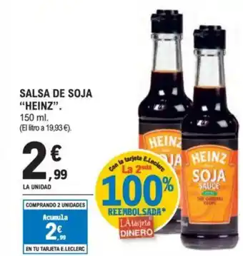 E.Leclerc "HEINZ" Salsa de soja oferta