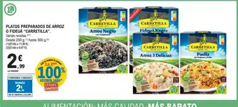 E.Leclerc "CARRETILLA" Platos preparados de arroz o fideuá oferta