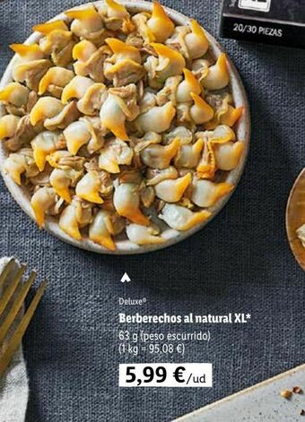 Lidl Berberechos deluxe oferta